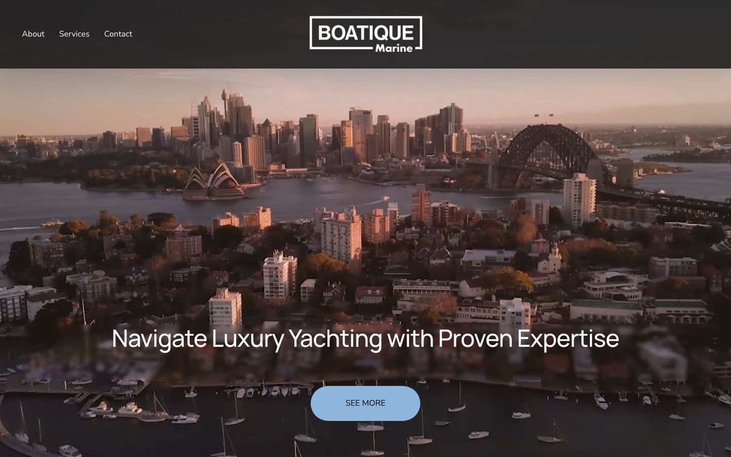 Boatique Marine website